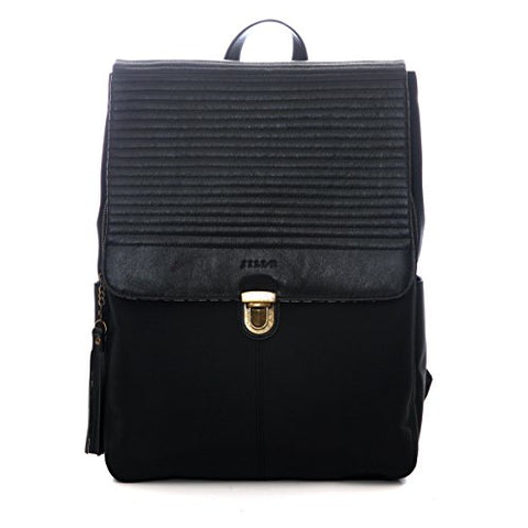 Jill-E Designs Lucy 13" Laptop Backpack, 11 X 5 X 14.25 Inches, Black (473325)