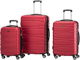 Mancini San Marino Lightweight Spinner Luggage Set in Red