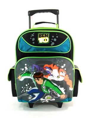 16" Ben 10 Large Rolling Backpack-tote-bag-school