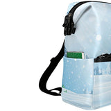 Colourlife Winter View Stylish Casual Shoulder Backpacks Laptop School Bags Travel Multipurpose