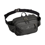 Eagle Creek Wayfinder Waist Pack Multiuse Fanny Pack for Travel Sport Waist Pack for Tablet and Phone Passport Wallet, Black/Charcoal