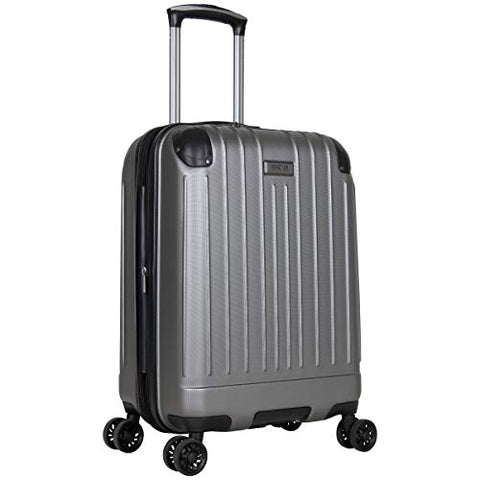 Kenneth Cole Reaction Flying Axis Collection Lightweight Hardside Expandable 8-Wheel Spinner Luggage, Silver, 20-Inch Carry On