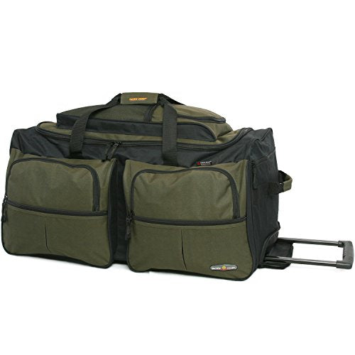 Pacific Coast Signature 30" Large Rolling Lug Duffel Bag, Olive