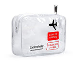 Tsa Approved Clear Travel Toiletry Bag | Quart Sized With Zipper | Airport Airline Compliant Bag