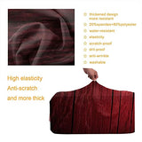 Travel Luggage Cover，Maroon,Wooden Planks Timber Board Ancient Tre，Washable Elastic Durable , With Concealed Zipper Suitcase Protector Fits For 29-32 Inch -XL.