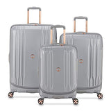 DELSEY Paris Eclipse DLX Expandable Luggage with Spinner Wheels, Harbor Gray, Checked-Large 29 Inch