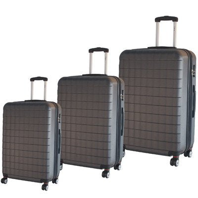 Mcbrine Luggage Eco Friendly 3Pc Hardside Luggage Set (Grey)