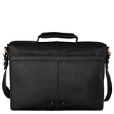 Hidesign Charles Leather 15" Laptop Compatible Briefcase Work Bag, Black