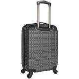 Ben Sherman Nottingham 20” Lightweight Embossed Pap 4-Wheel Upright Carry-On, Charcoal