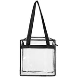 Clear Bag NFL & PGA Stadium Approved - The Clear Tote Bag with Zipper Closure is Perfect for