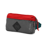 JanSport Waisted Fanny Pack - Forge Grey/Red Tape - Adjustable