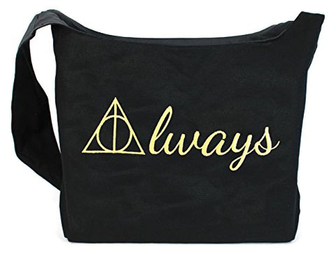 Dancing Participle Always Deathly Hollows Embroidered Sling Bag