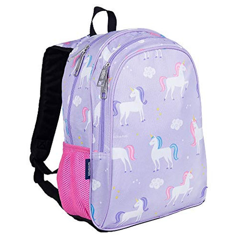 Wildkin 15 Inch Kids Backpack for Boys & Girls, 600-Denier Polyester Backpack for Kids, Features Padded Back & Adjustable Strap, Perfect Size for School & Travel Backpacks, BPA-free (Unicorn)