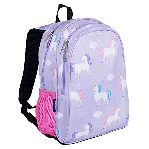 Wildkin 15 Inch Kids Backpack for Boys & Girls, 600-Denier Polyester Backpack for Kids, Features Padded Back & Adjustable Strap, Perfect Size for School & Travel Backpacks, BPA-free (Unicorn)