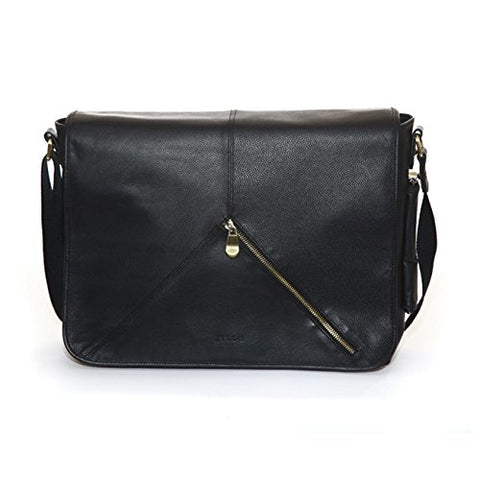 Jill-E Designs Sasha 15" Leather Laptop Bag, Black (473202)