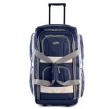 Olympia Luggage 29" 8 Pocket Rolling Duffel Bag, Navy, One Size