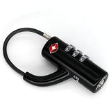 Travel bag code telescopic padlock 3 password customs certification combination trunk TSA certified