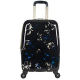 Aimee Kestenberg Women's Midnight Floral 20" Hardside Expandable 4-Wheel Spinner Carry-on Luggage