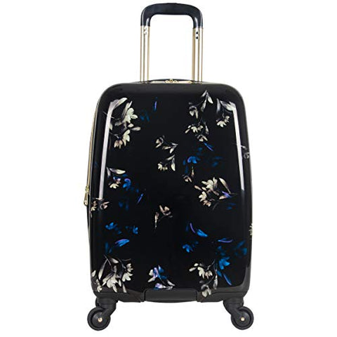 Aimee Kestenberg Women's Midnight Floral 20" Hardside Expandable 4-Wheel Spinner Carry-on Luggage