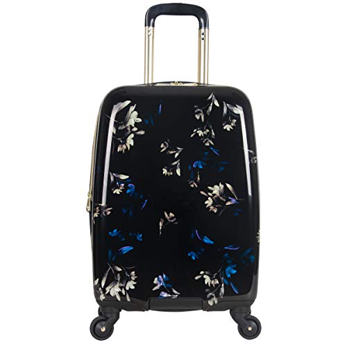 Aimee Kestenberg Women's Midnight Floral 20" Hardside Expandable 4-Wheel Spinner Carry-on Luggage