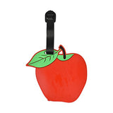 Fruit Luggage Tag Bright Travel ID Label - Apple