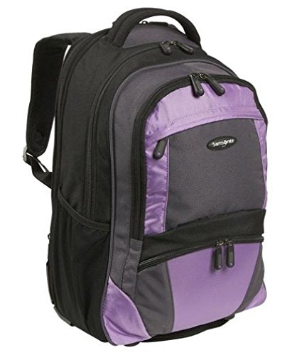 Samsonite Wheeled Laptop Backpack in Black-Bordeaux