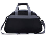 Mier 20Inch Sports Gym Bag Travel Duffel Bag With Shoes Compartment For Women And Men(Black)