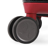 Hurley Swiper Hardside Spinner Check In Luggage 29", Black/Red