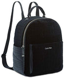 Calvin Klein Collaboration Quilted Velvet Backpack (Black, S)