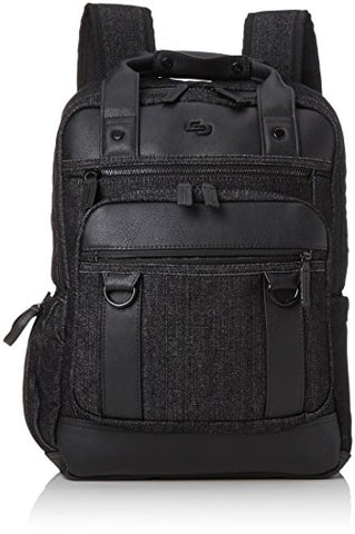 Solo Crosby 15.6 Inch Laptop Backpack with Padded Compartment, Black