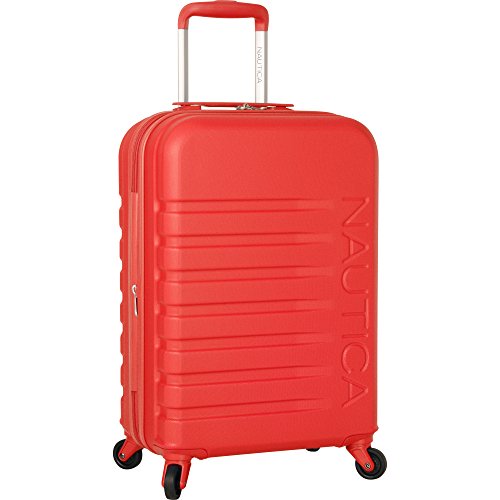 Nautica Henderson Harbor 20 Inch Hardside Expandable Suitcase, Cherry Red