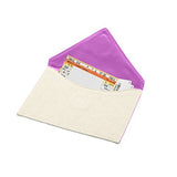 C.R. Gibson Canvas Travel Receipt Holder Souvenirs, Magenta, One Size