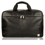 Knomo Luggage Men'S Knomo Brompton Classic Amesbury Full Leather Double Zip Brief 15" Briefcase,