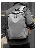 Waterproof 15" Laptop School Backpack Leisure Travel Backpack Student Bookbag Anti-theft Backpack Notebook Computer Backpack (Light Grey)