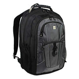 Dejuno Commuter Backpack Checkpoint-Friendly 15.6" Laptop Pocket - Black Grey, One Size