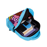 LORVIES Colorful Swirl Round Cute Backpack Kids School Book Bags for Elementary Primary Schooler for Boys