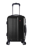 3-Piece Hardside Spinner Expandable Suitcase Set #1701 (Black)