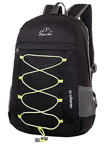 Foldable Lightweight Backpack Daypack Water Resistant Zippers for Outdoor Traveling Hiking Active