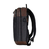 Cloe Uomo Water Resistant Laptop Backpack in Brown Color