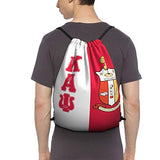 COCOCHILLA Ka-p_p_a 1911 KAP A_l-p-ha P_s-i Drawstring Backpack Sackpack String Bag Cinch Nylon Beach Bags for Gym Shopping Sport Yoga Packet