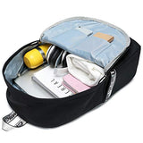 Hey Yoo HY760 Cute Casual Hiking Daypack Waterproof Bookbag School Bag Backpack for Girls Women (Black)