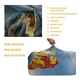 Anime L-ion K-ing Travel Suitcase Protector Luggage Cover Protective Washable With Concealed Zipper Suitable for 18-32 Inch