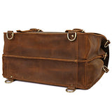 Polare Leather Messenger Bag Casual Designer Travel Briefcase Fits 16.5” Laptop