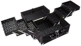 Caboodles Stylist Train Case, Black Lace Over Silver