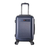 BRIO Luggage 3-Piece Hardside Spinner Luggage Set Silver