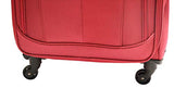 Mancini FeatherLite Expandable Spinner Luggage Set in Red