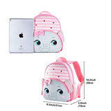 Toddler Backpack Waterproof Preschool Backpack 3D Cute Cartoon Neoprene Animal Schoolbag for Kids for 2-5 Years Boys Girls (Grey Elephant)