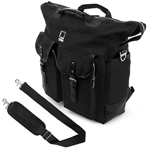 Lencca Universal Hybrid 3 In 1Design Carrying / Tote / Messenger / Crossbody / Backpack /