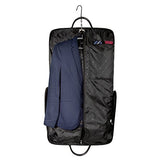 Bagsmart Garment Bag For Suits And Wedding Dresses With Shoulder Strap And Hanger, Black