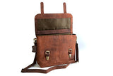 Cuero 14 " Brown Vintage Leather Messenger Satchel Laptop Leather Briefcase Bag for Men and Women